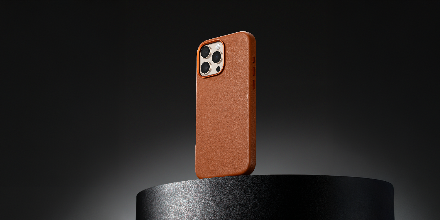 Timeless Luxe Leather Case in Cognac Brown