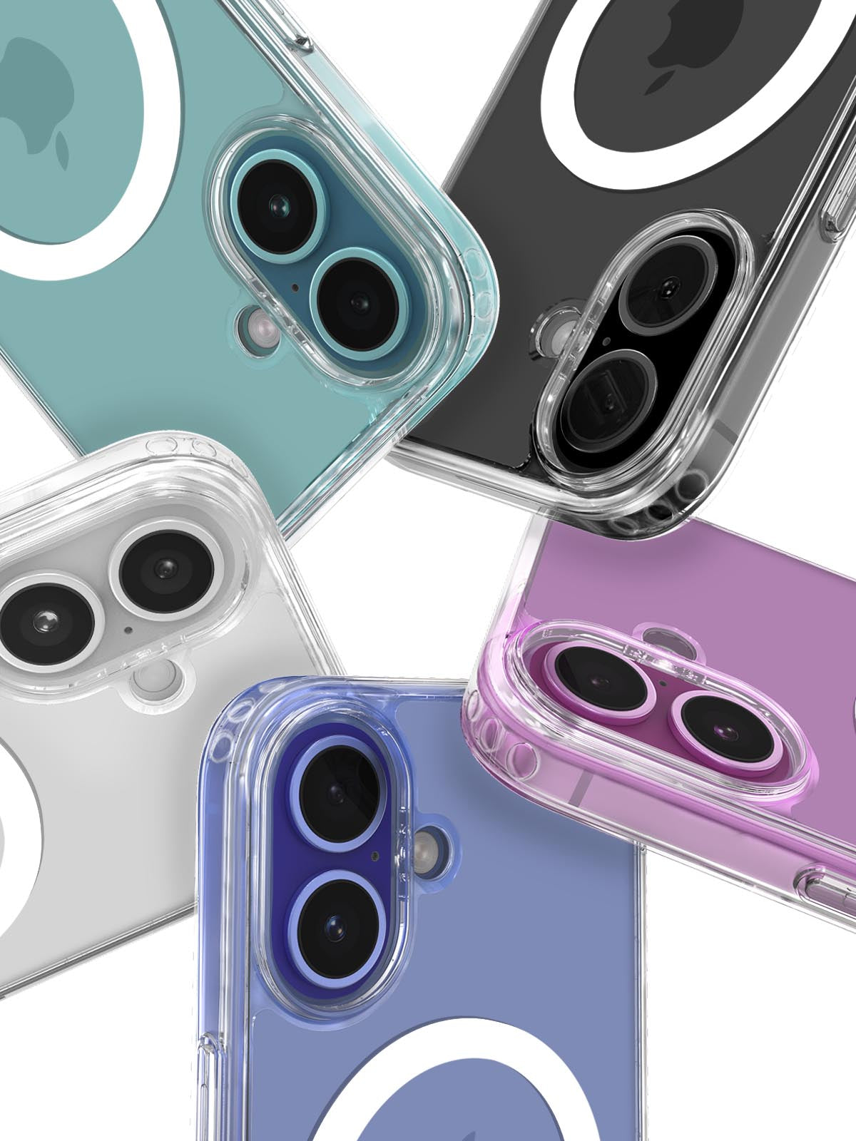 Transparent clear phone case for iPhone with precise camera cut-out