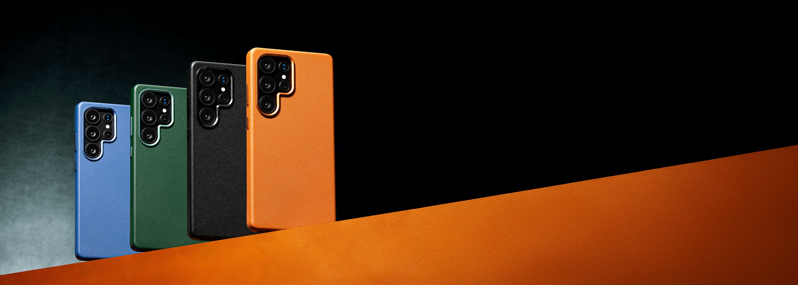 Leather cases for Samsung Galaxy S25 in four colors