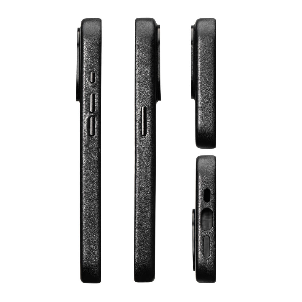 Timeless Luxe Leather Case - Obsidian Black - iPhone 15