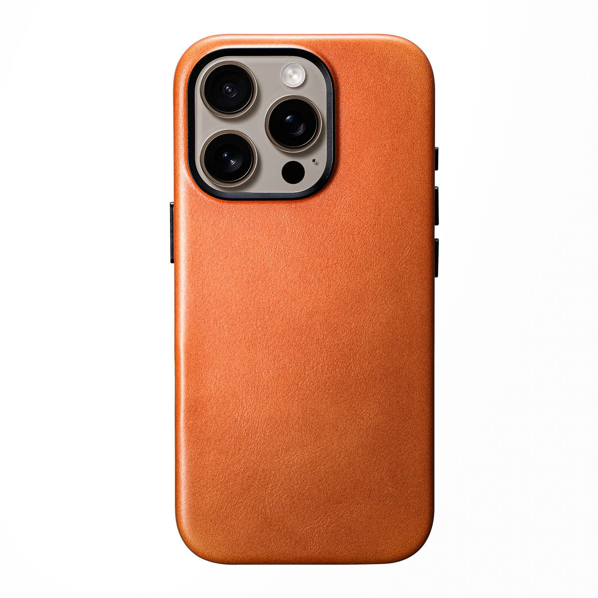 iPhone 15 Pro Leather Case - MagSafe - Amber Brown