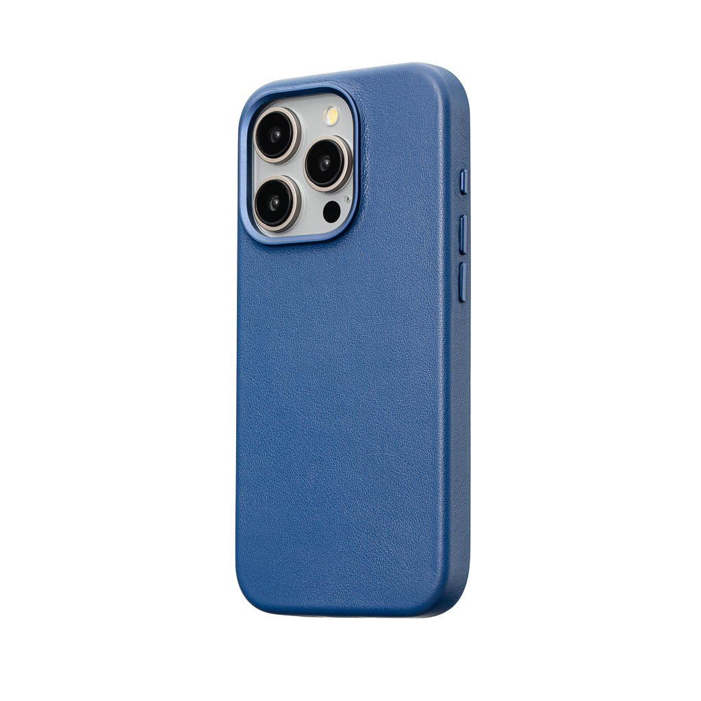 Timeless Luxe Leather Case - Sapphire Blue - iPhone 15 Pro Max