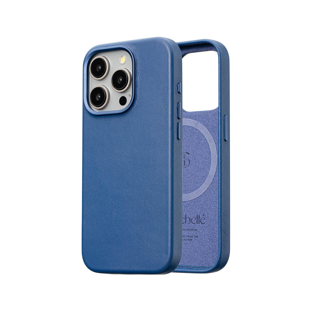 Timeless Luxe Leather Case - Sapphire Blue - iPhone 15 Pro Max