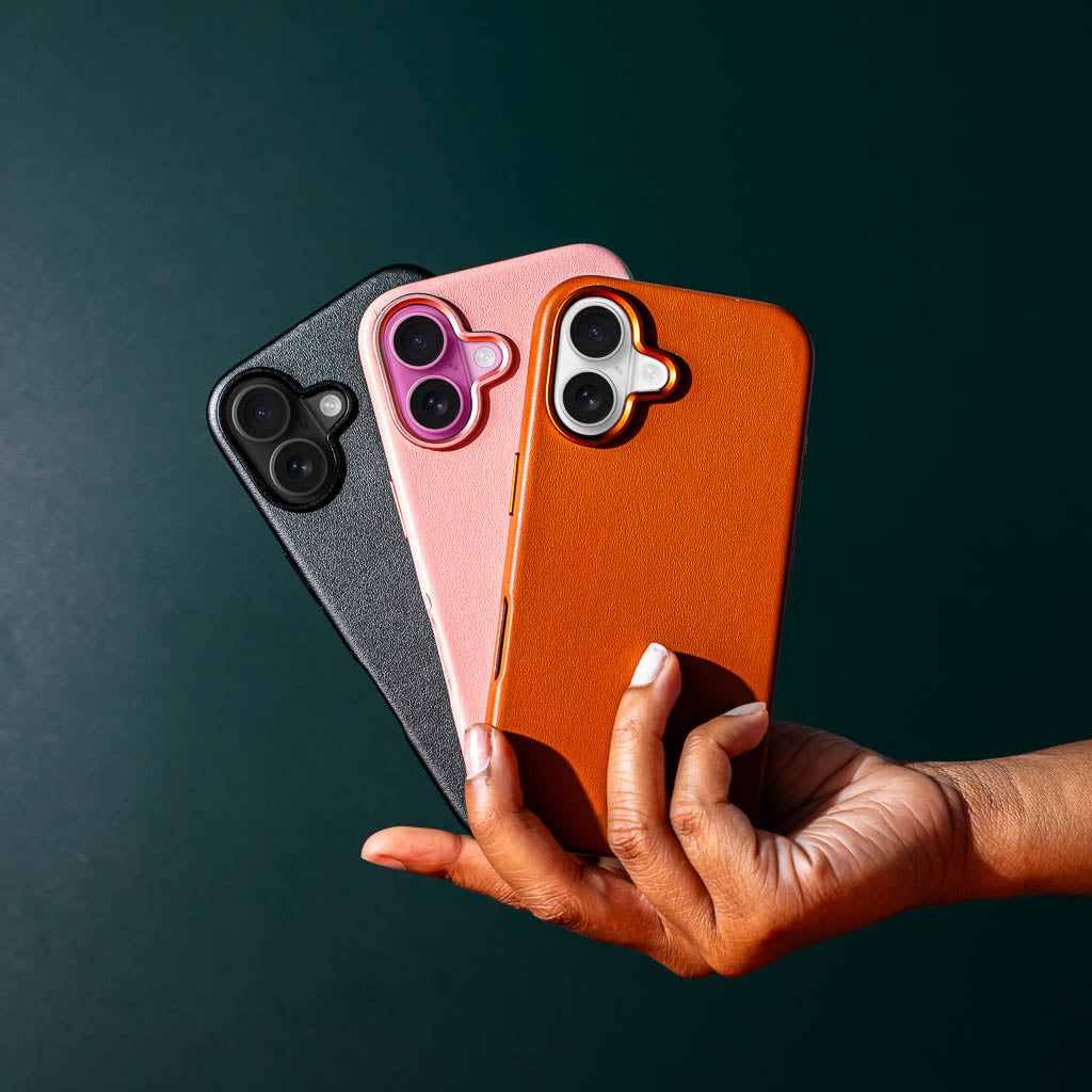 Timeless Luxe Leather Case - Blush Pink - iPhone 16