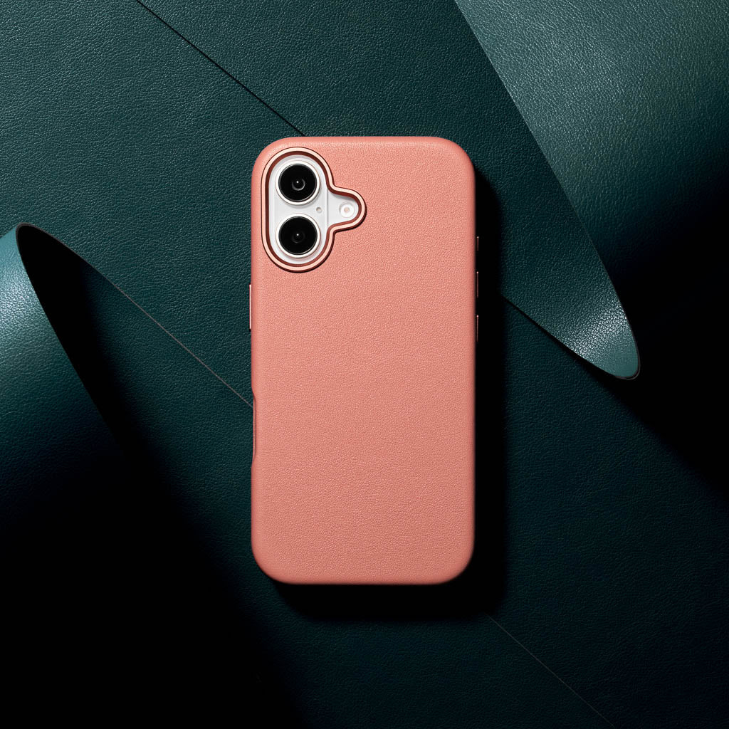 Timeless Luxe Leather Case - Blush Pink - iPhone 16