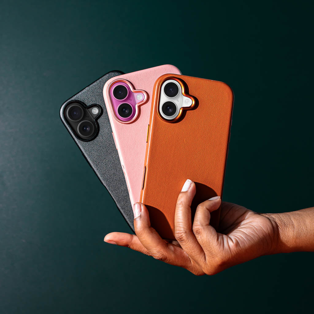 Timeless Luxe Leather Case - Cognac Brown - iPhone 16