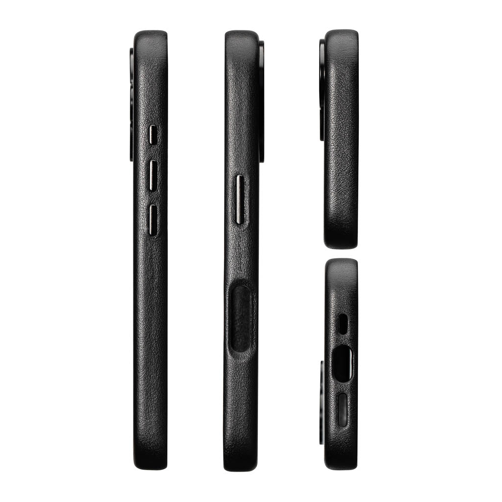 Timeless Luxe Leather Case - Obsidian Black - iPhone 16 Plus