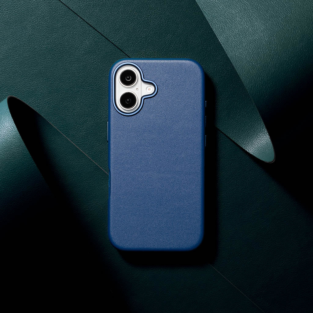Timeless Luxe Leather Case - Sapphire Blue - iPhone 16 Plus