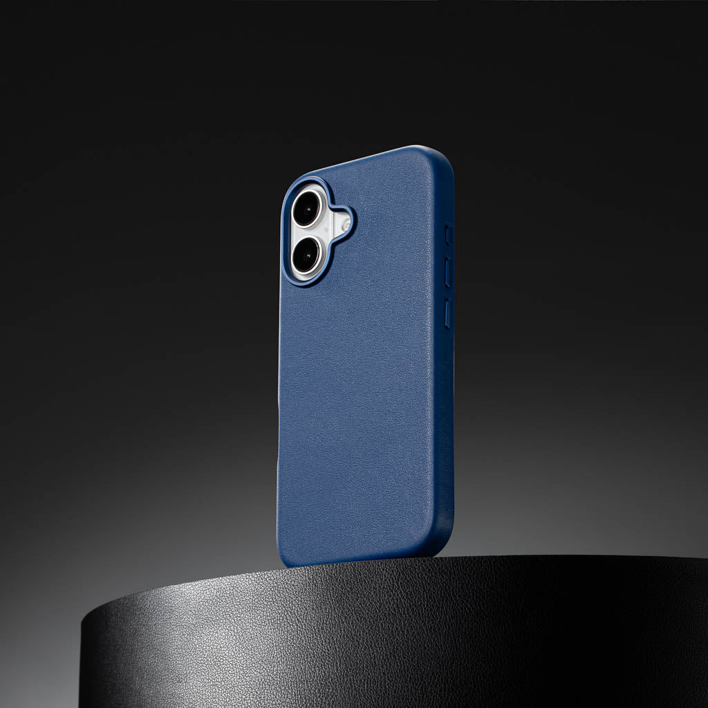 Timeless Luxe Leather Case - Sapphire Blue - iPhone 16 Plus