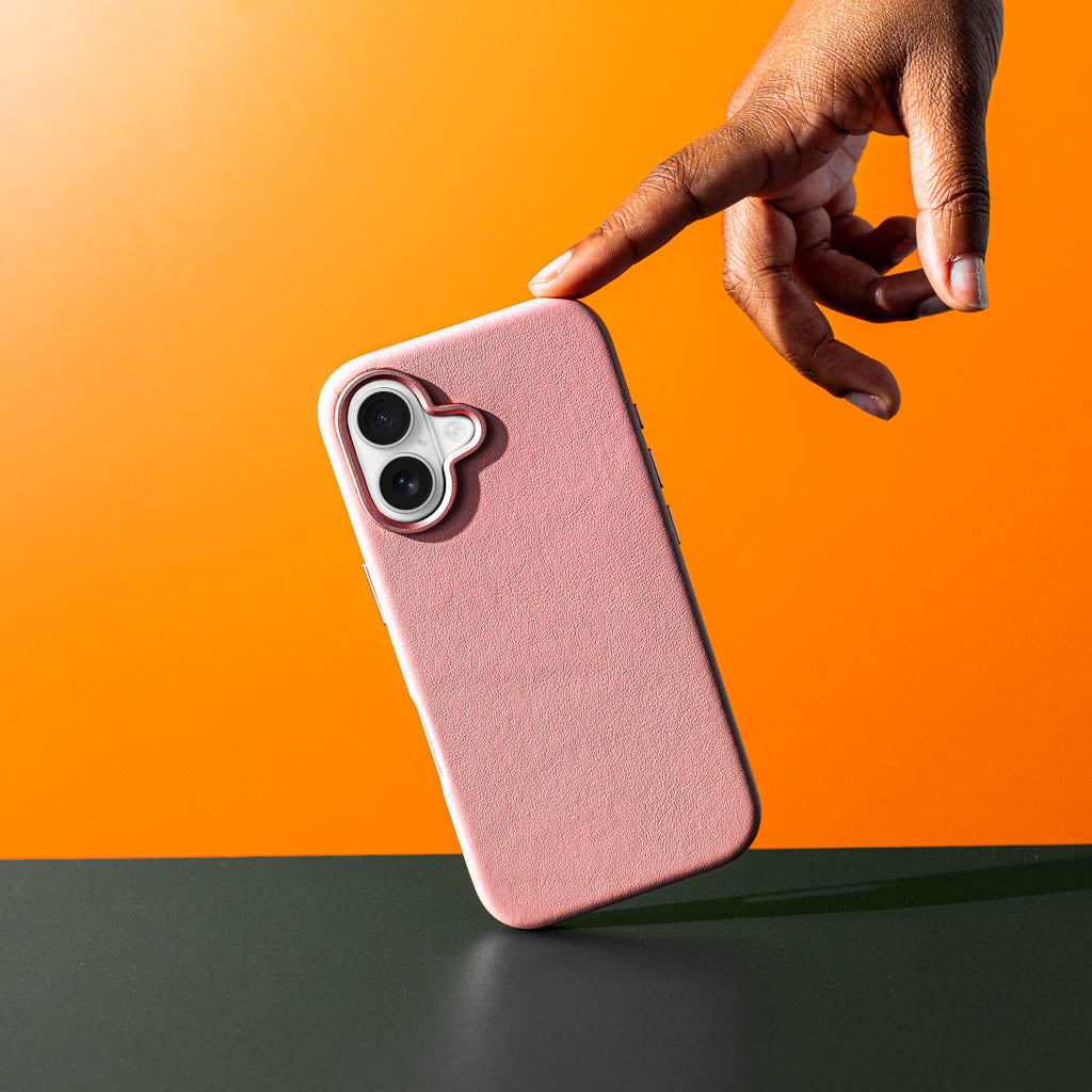 Timeless Luxe Leather Case - Blush Pink - iPhone 16 Plus