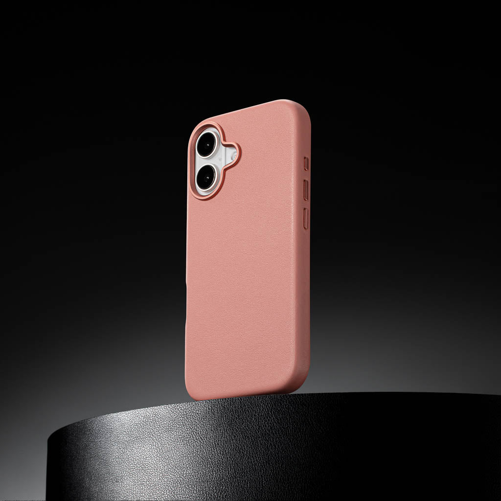Timeless Luxe Leather Case - Blush Pink - iPhone 16 Plus