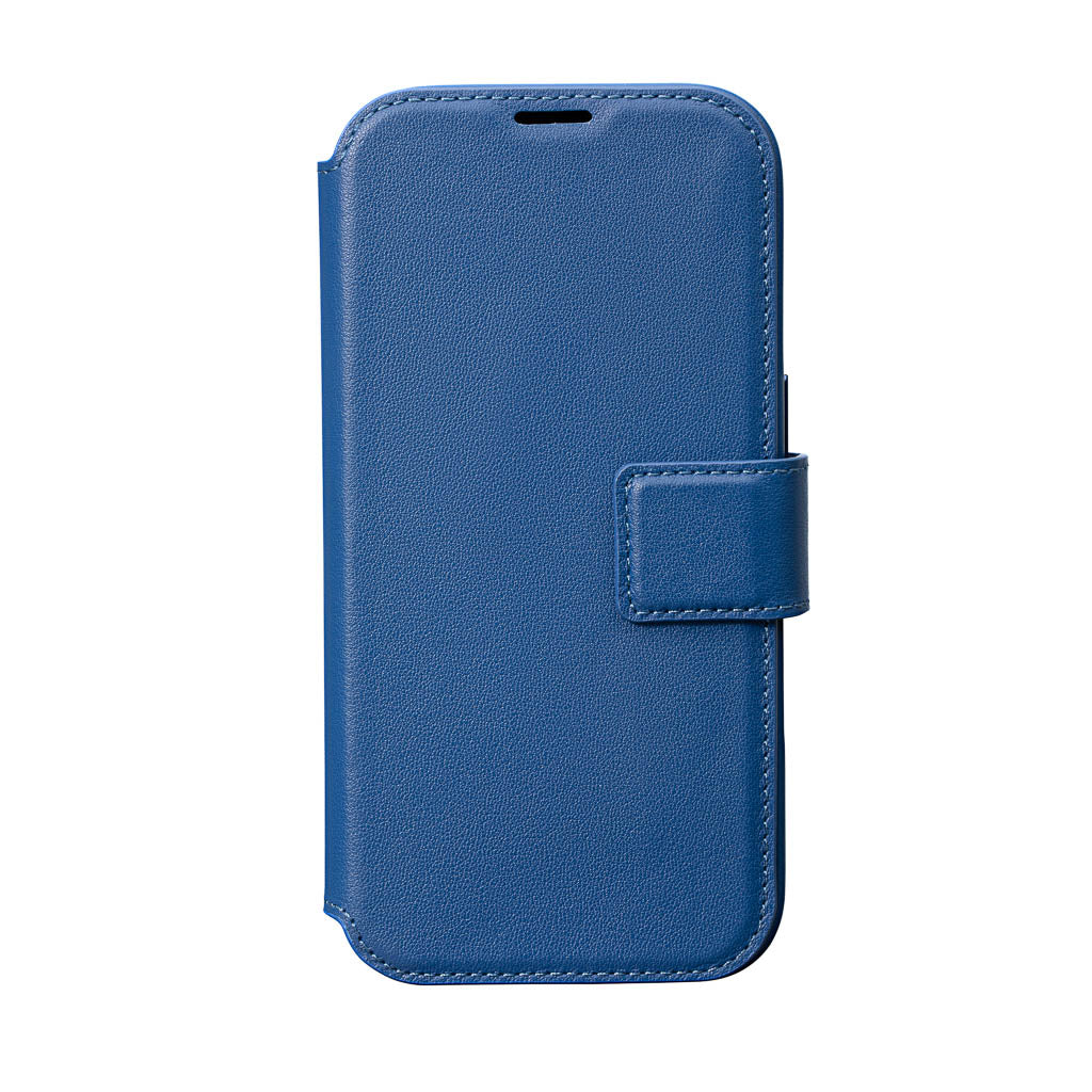 Timeless Luxe Detachable 2-in-1 Leather Wallet Case - Sapphire Blue - iPhone 16 Pro