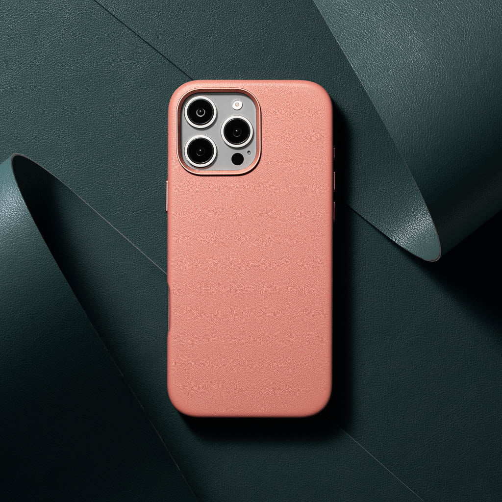 Timeless Luxe Leather Case - Blush Pink - iPhone 16 Pro