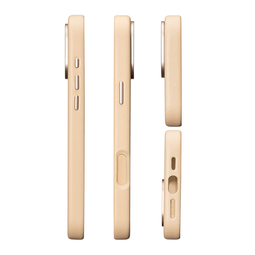 Timeless Luxe Leather Case - Desert Beige - iPhone 16 Pro