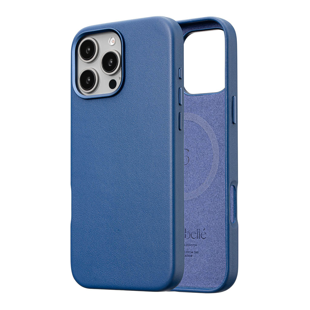 Timeless Luxe Leather Case - Sapphire Blue - iPhone 16 Pro