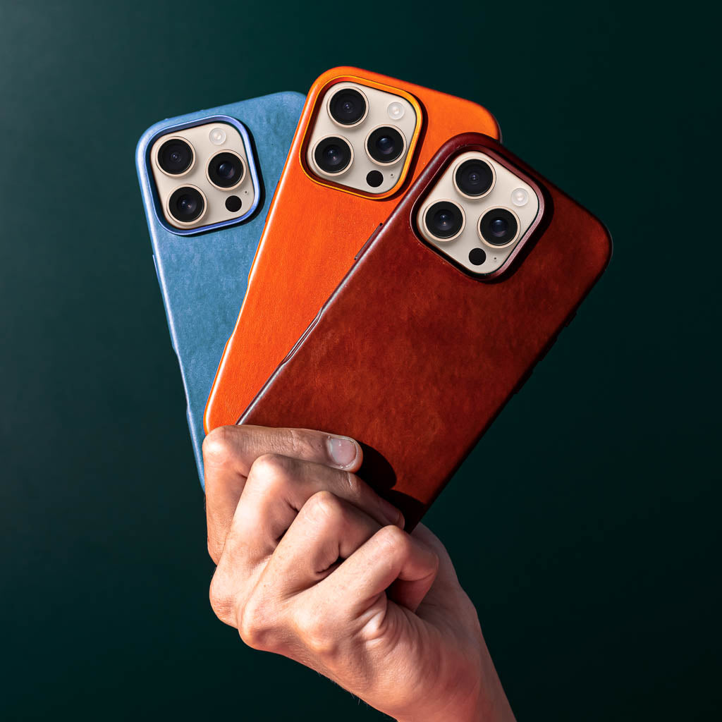 Vintage Luxe Leather Case - Amber Brown - iPhone 16 Pro