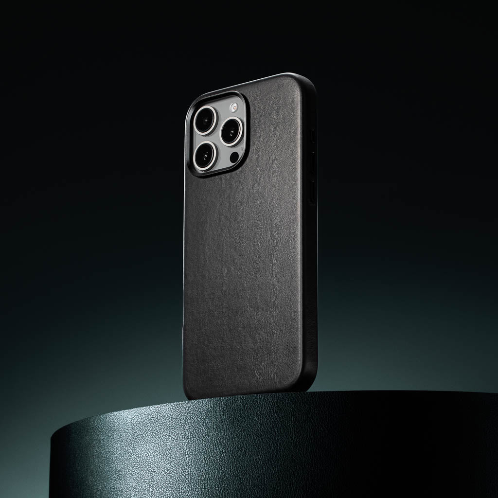 Vintage Luxe Leather Case - Noir Black - iPhone 16 Pro