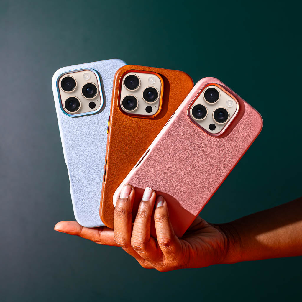 Timeless Luxe Leather Case - Blush Pink - iPhone 16 Pro Max