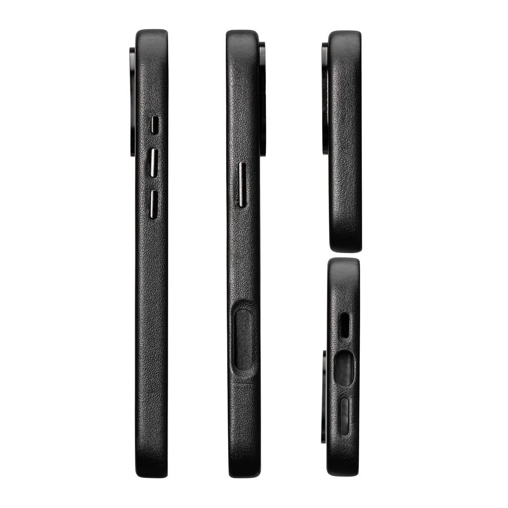 Timeless Luxe Leather Case - Obsidian Black - iPhone 16 Pro Max