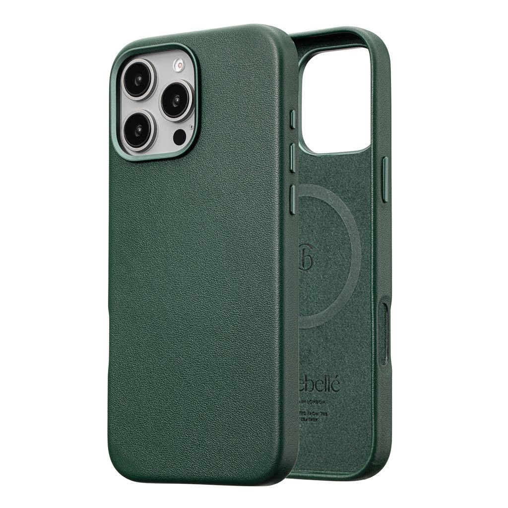 Timeless Luxe Leather Case - Racing Green - iPhone 16 Pro Max