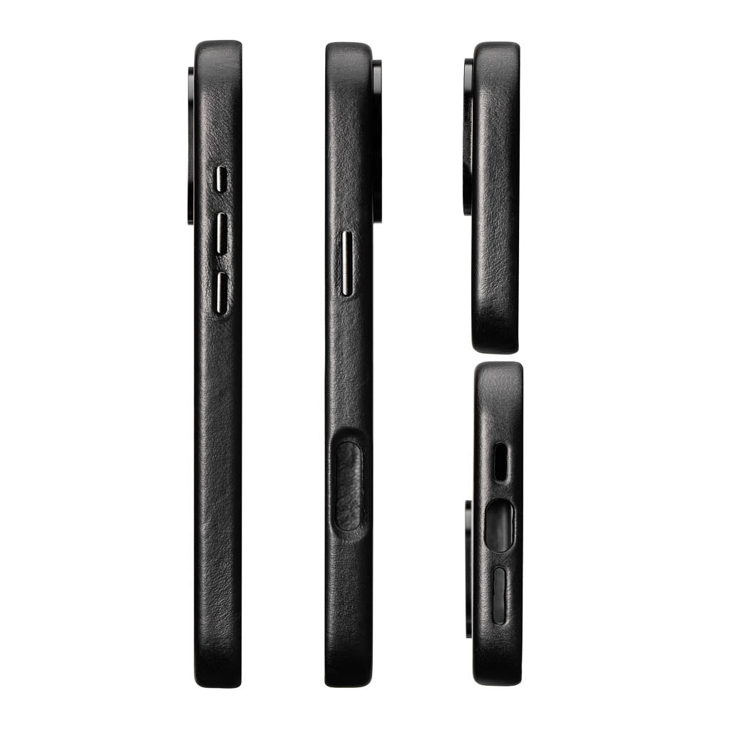 Vintage Luxe Leather Case - Noir Black - iPhone 16 Pro Max