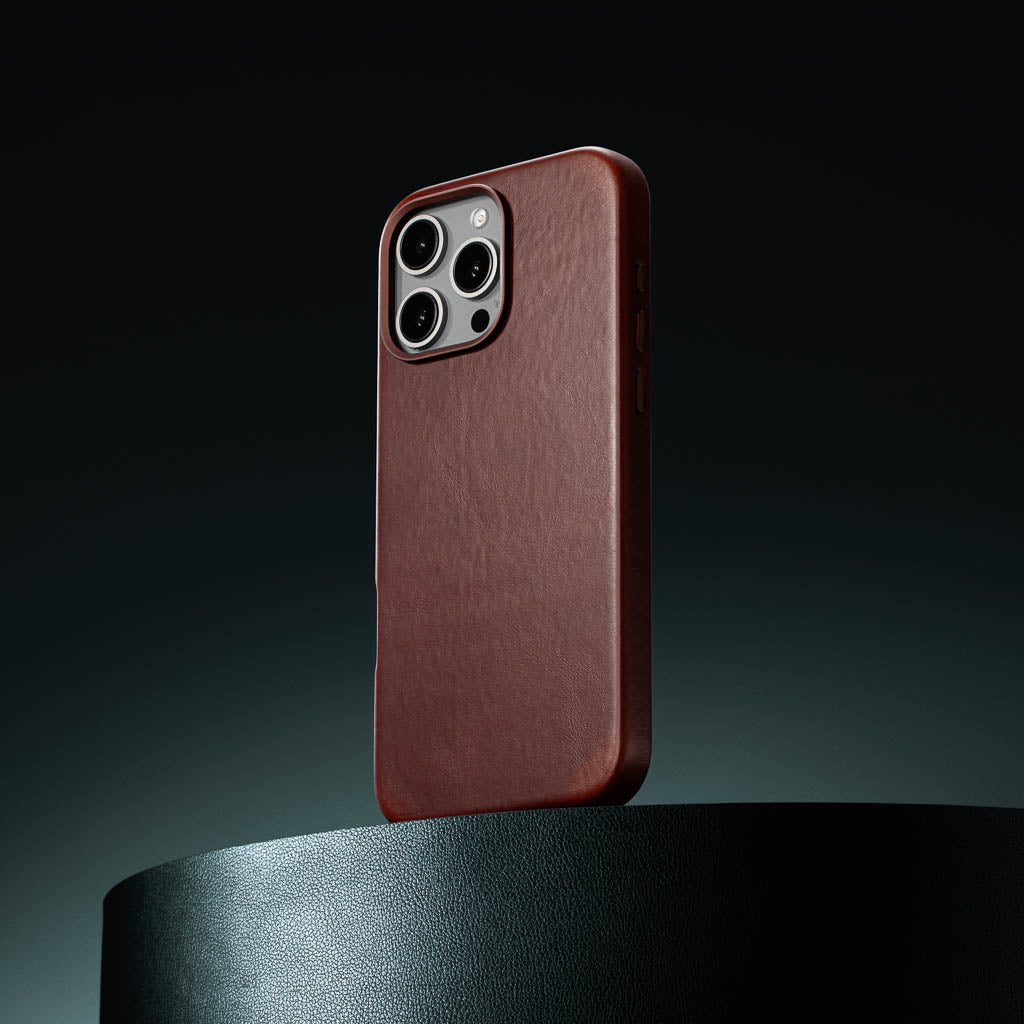 Vintage Luxe Leather Case - Sepia Brown - iPhone 16 Pro Max
