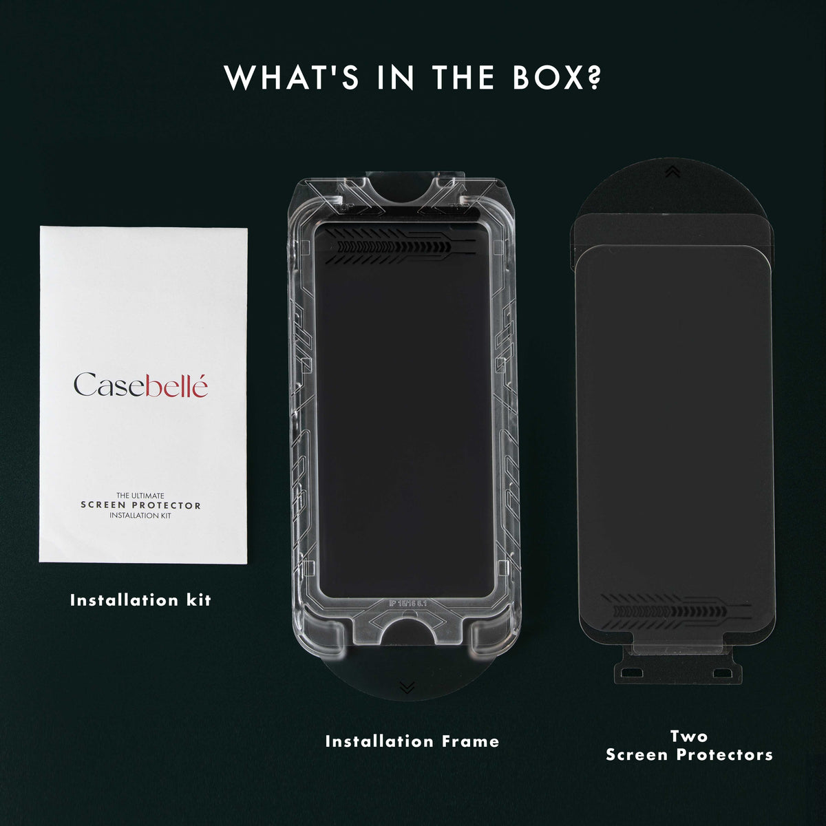 iphone 18 pro max screen protector compatible with casebelle leather case