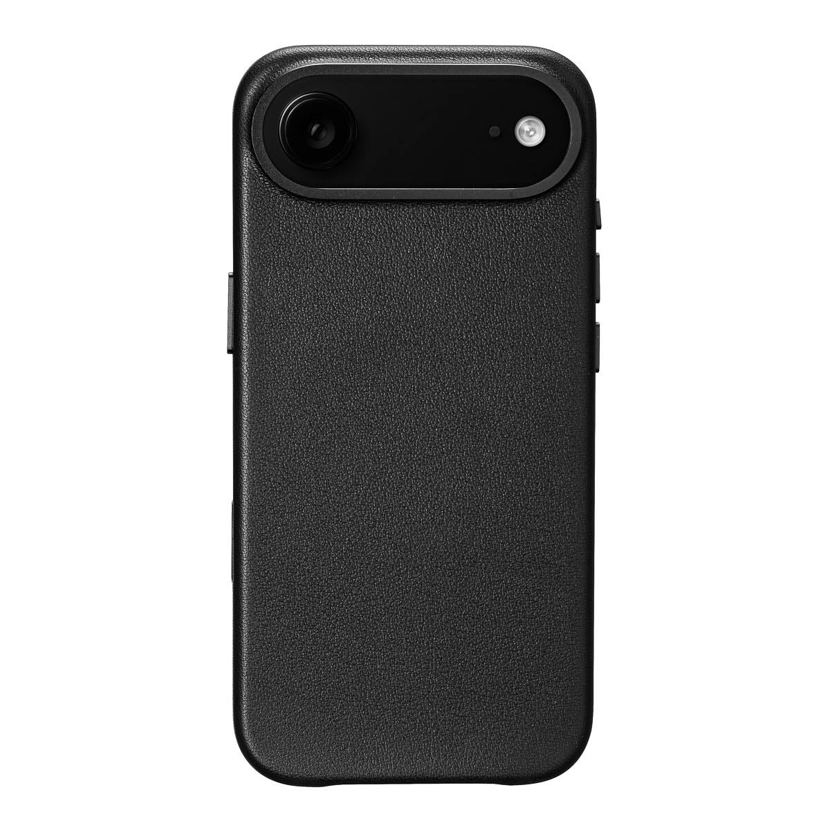 iphone air leather case in obsidian black - full-grain Italian leather magsafe case