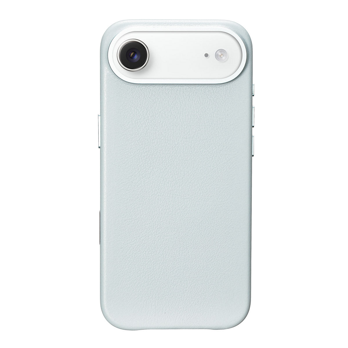 iphone air leather case in pale blue - full-grain Italian leather magsafe case