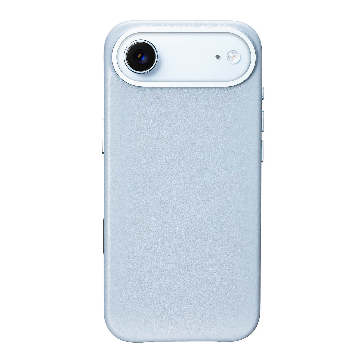 iphone air leather case in sky blue - full-grain Italian leather magsafe case