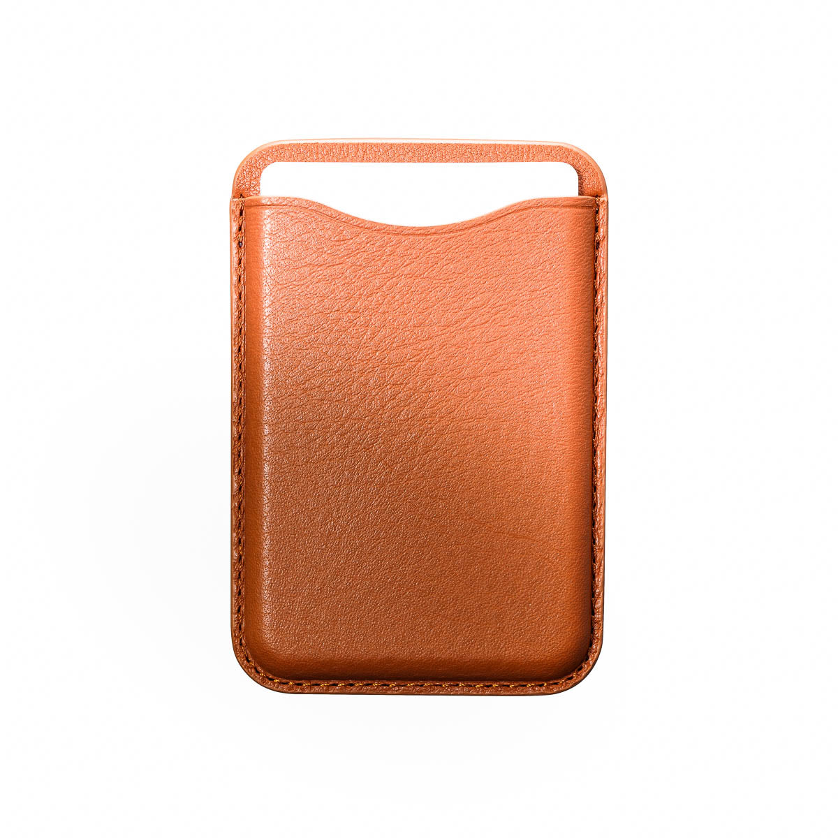 Casebelle leather MagSafe wallet in Cognac Brown - full-grain leather card holder