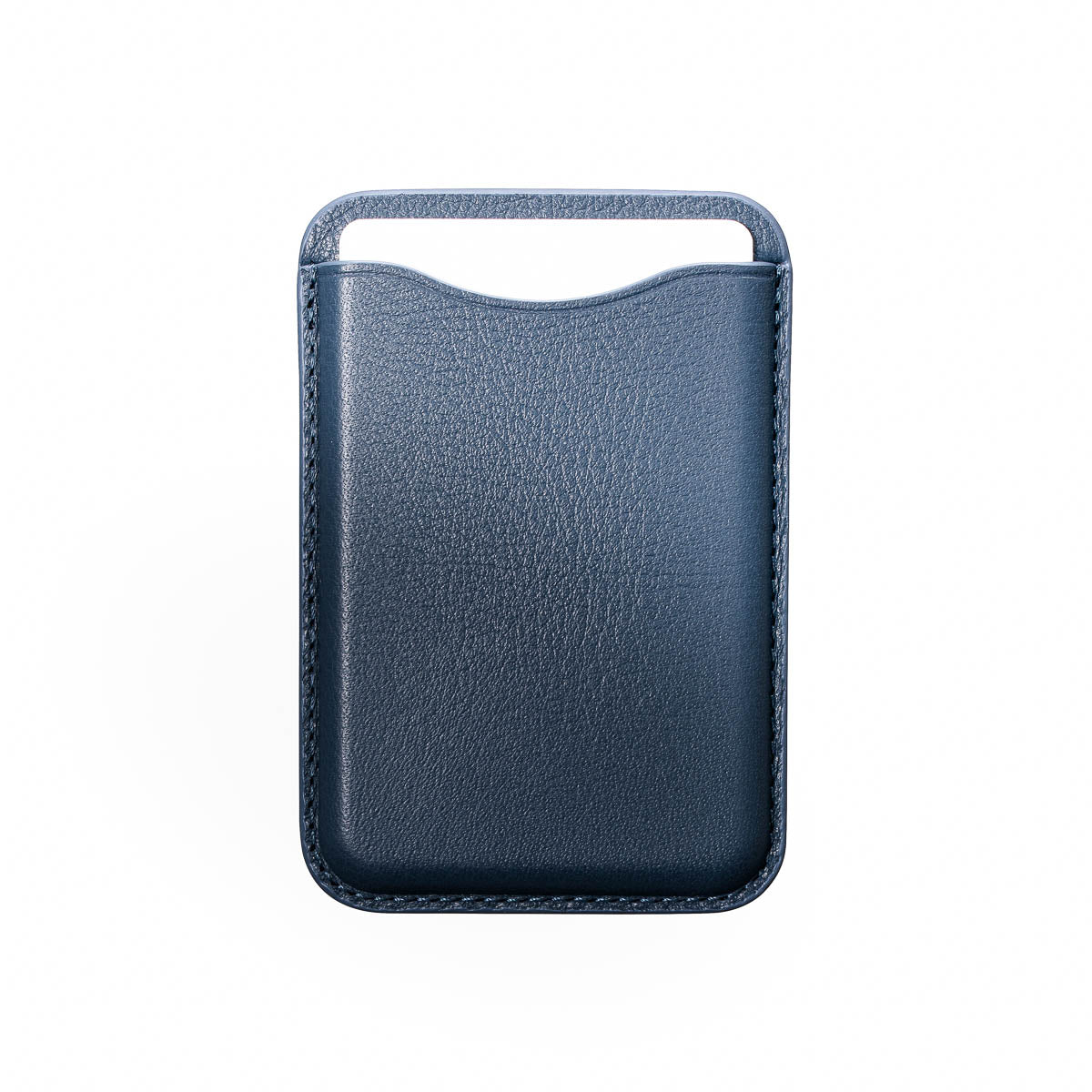 Casebelle leather MagSafe wallet in Steel Blue - full-grain leather card holder