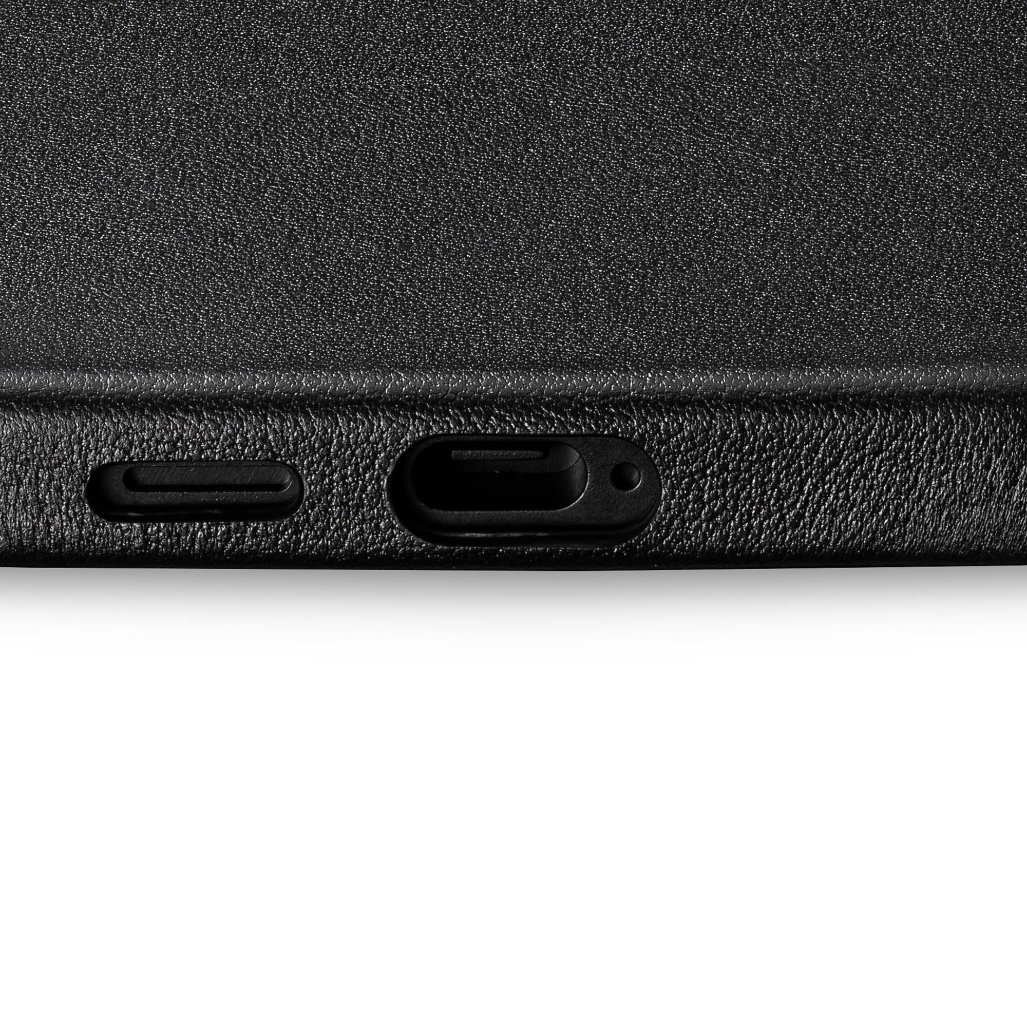 Samsung Galaxy S24 Leather Case - Timeless Luxe - Obsidian Black
