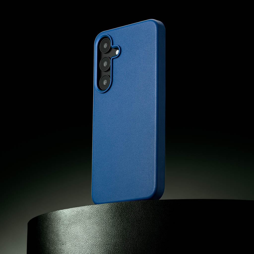 Samsung Galaxy S24 Leather Case - Timeless Luxe - Sapphire Blue
