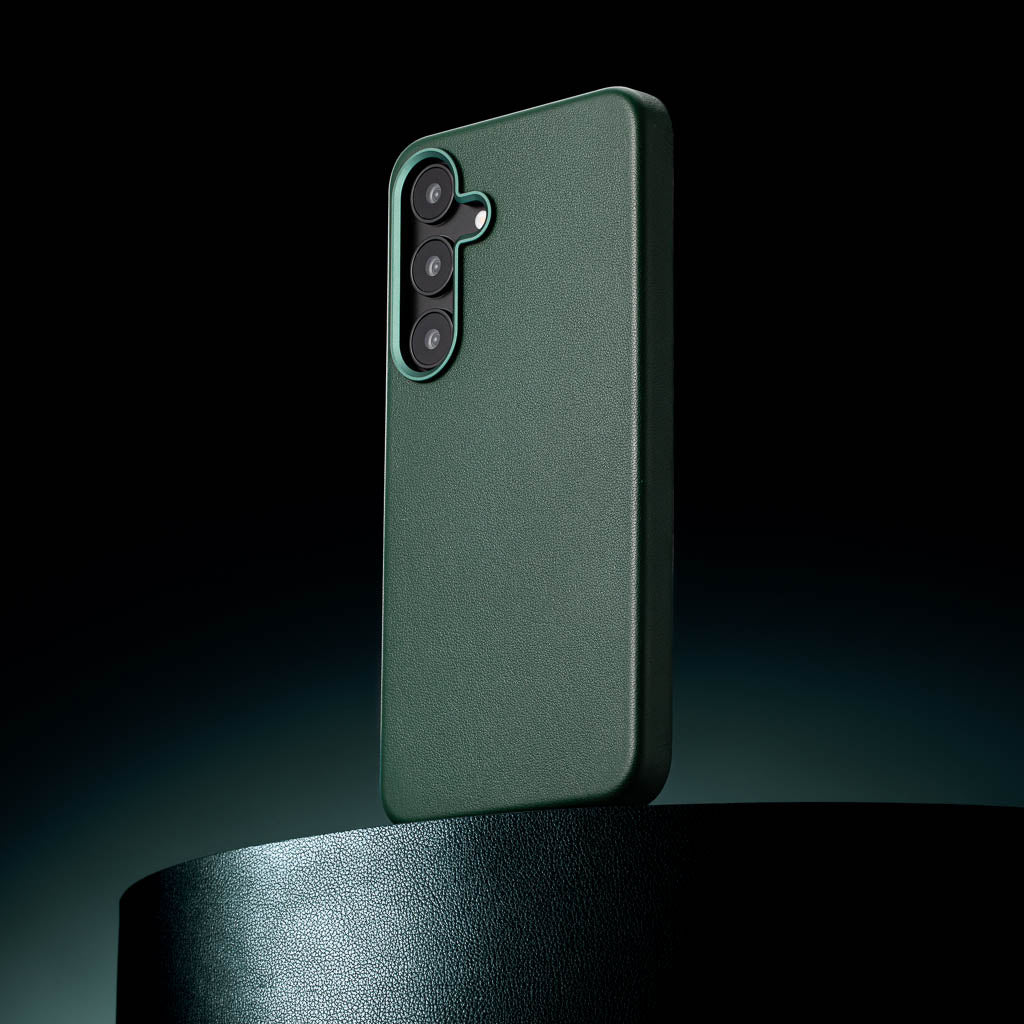 Samsung Galaxy S24 Plus Leather Case - Timeless Luxe - Racing Green