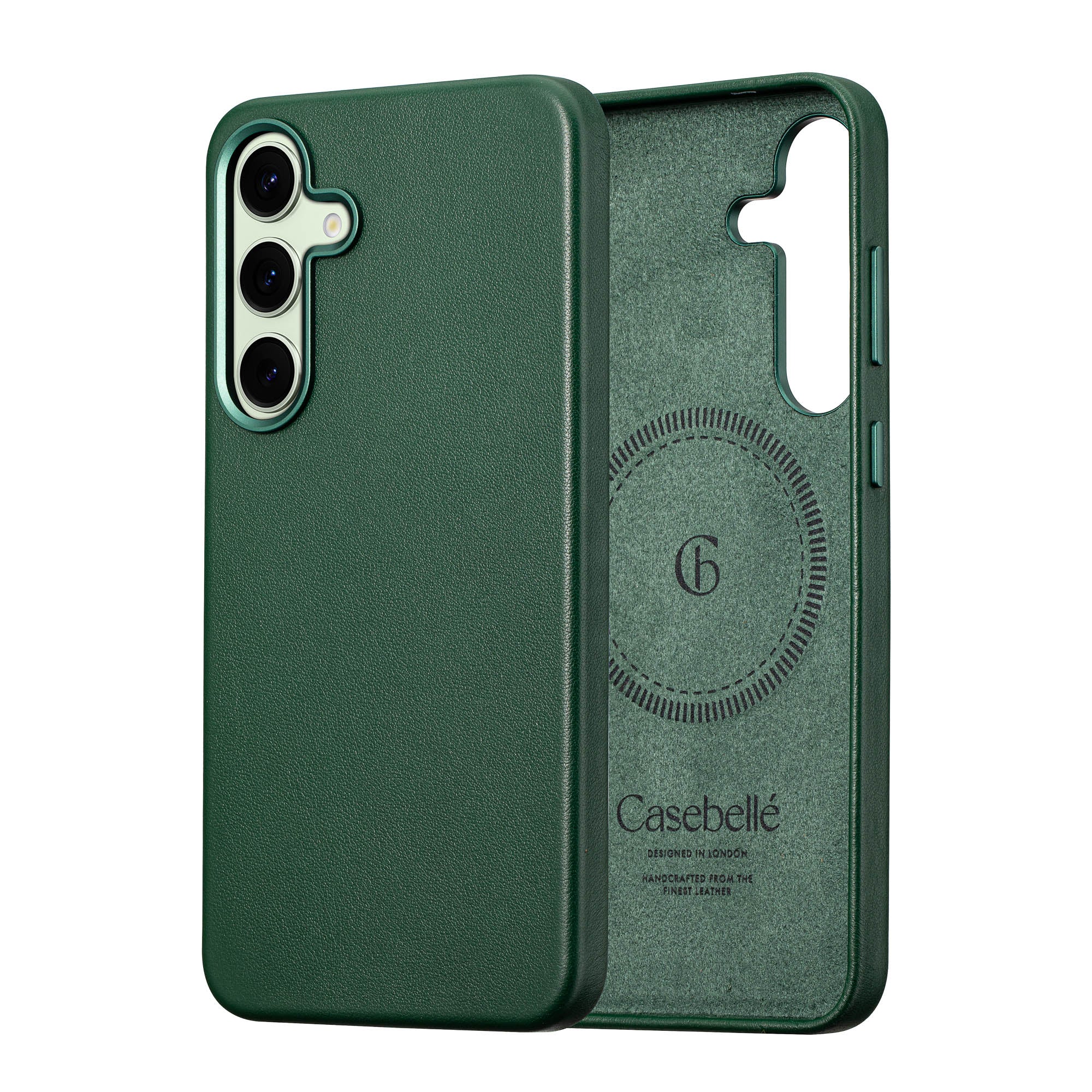 Samsung Galaxy S24 Plus Leather Case - Timeless Luxe - Racing Green