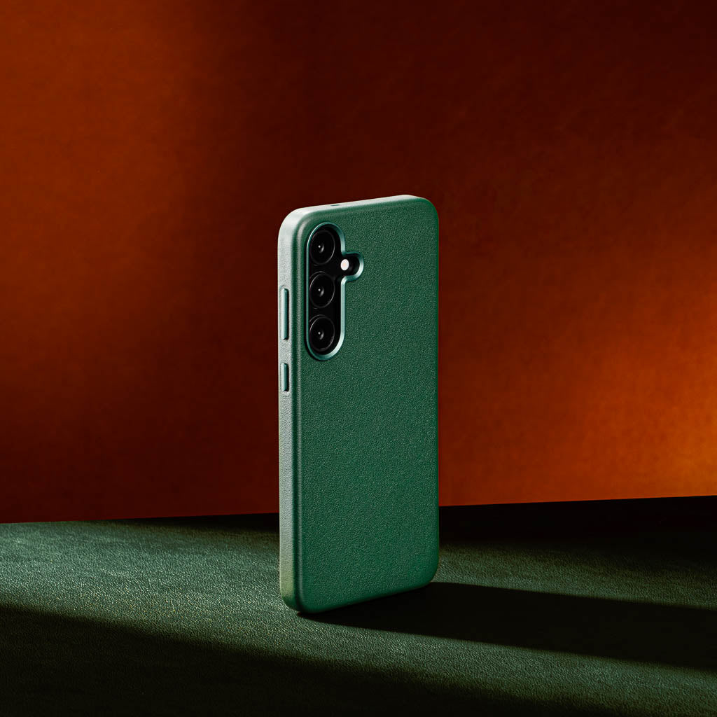 Samsung Galaxy S24 Plus Leather Case - Timeless Luxe - Racing Green