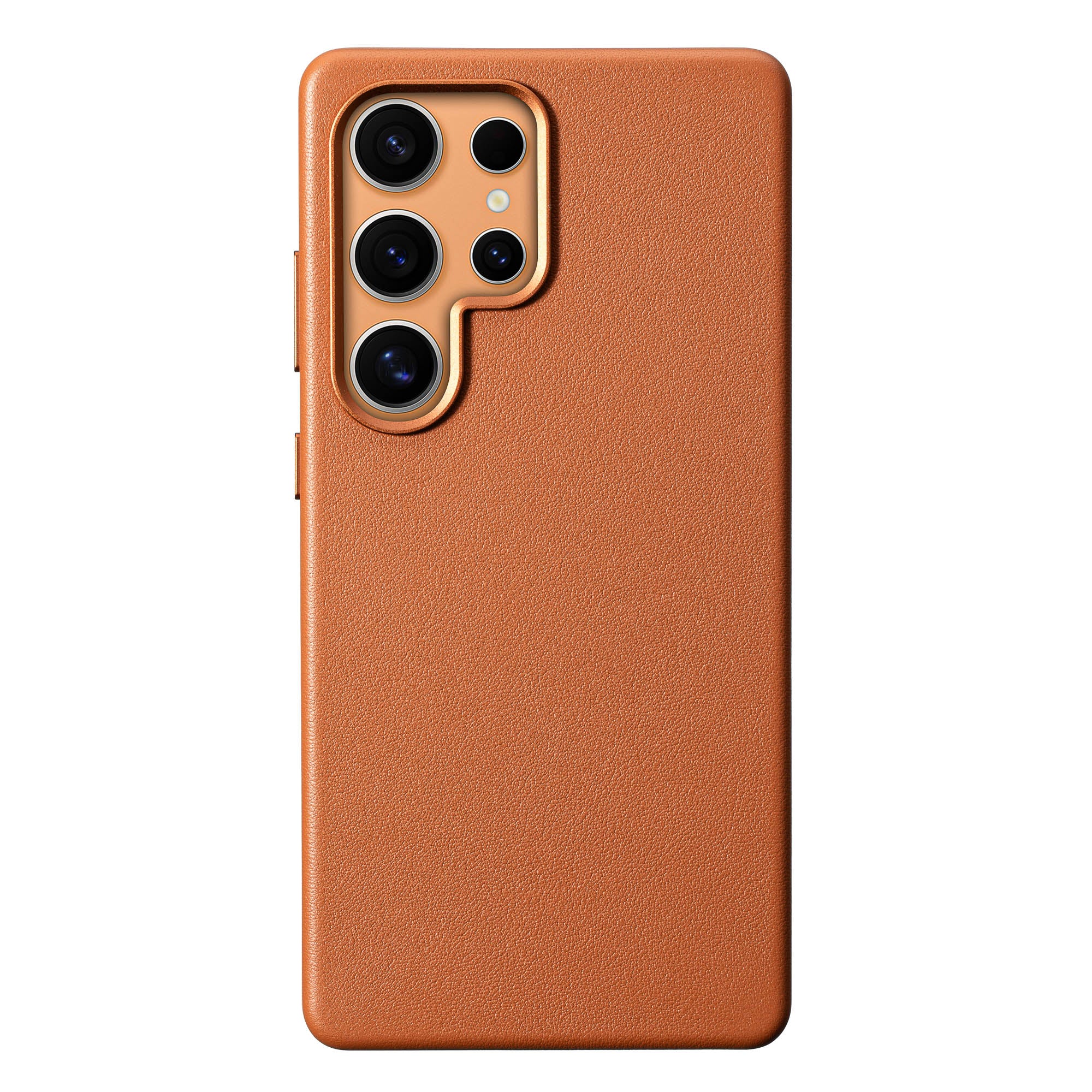 Samsung Galaxy S24 Ultra Leather Case - Timeless Luxe - Cognac Brown