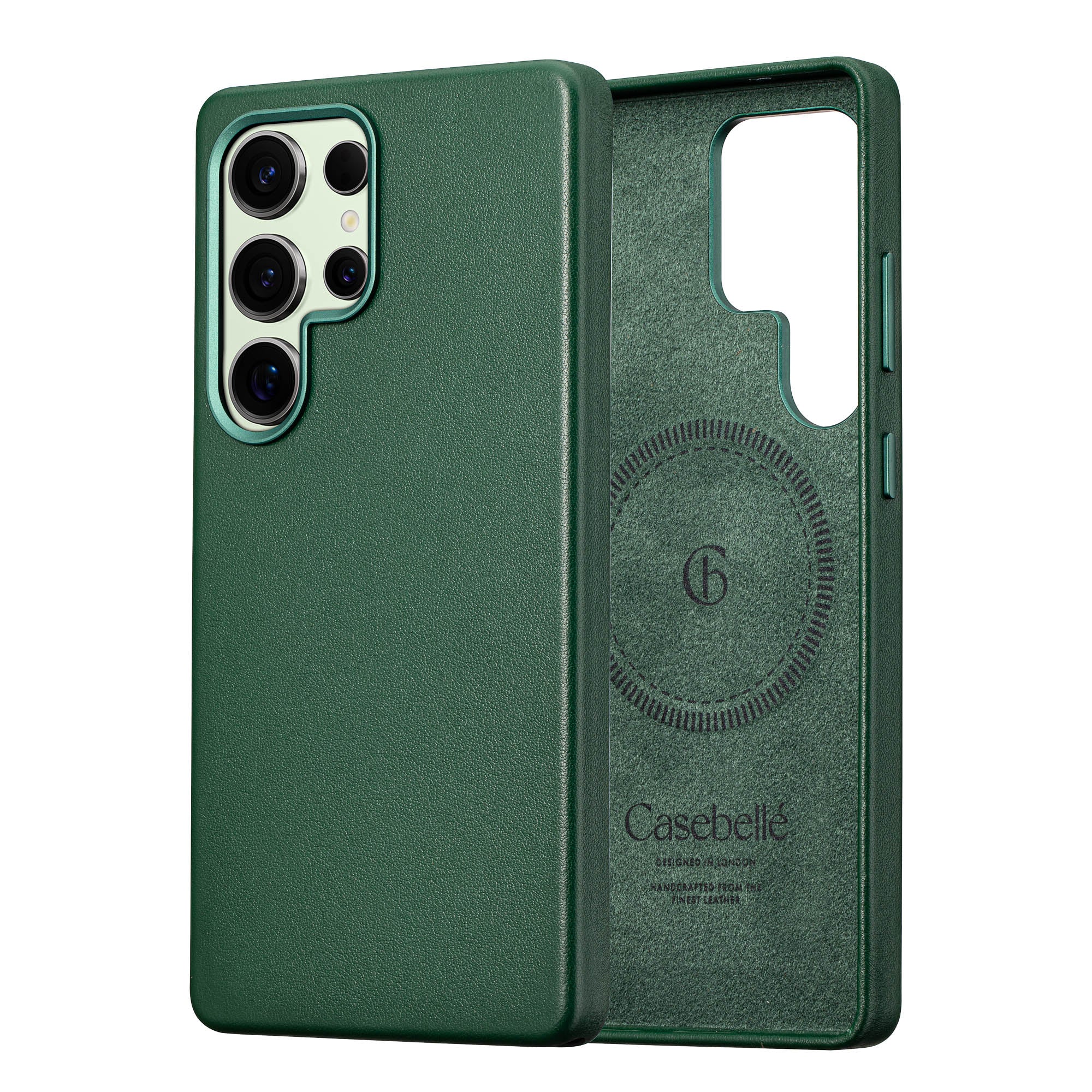 Samsung Galaxy S24 Ultra Leather Case - Timeless Luxe - Racing Green