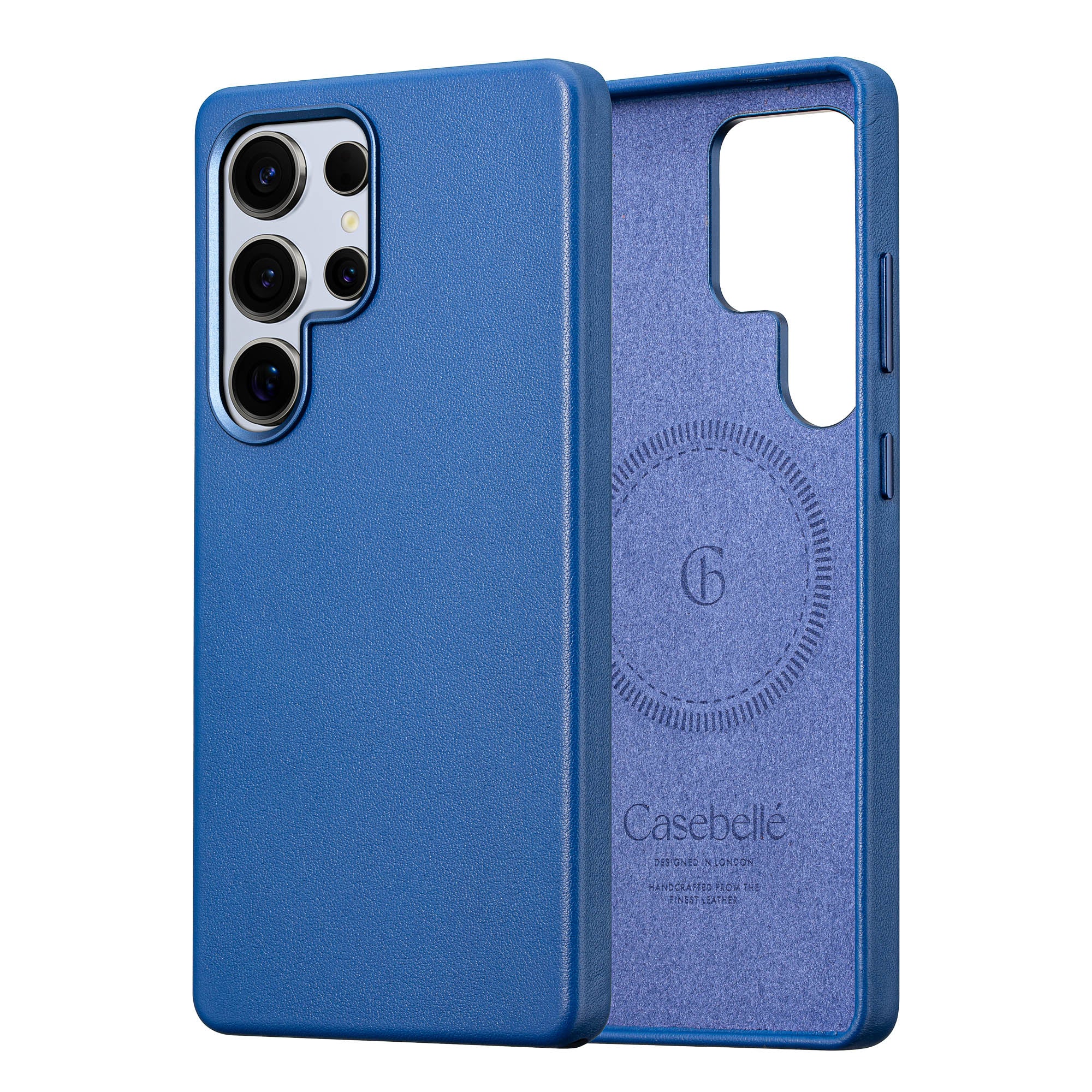 Samsung Galaxy S24 Ultra Leather Case - Timeless Luxe - Sapphire Blue