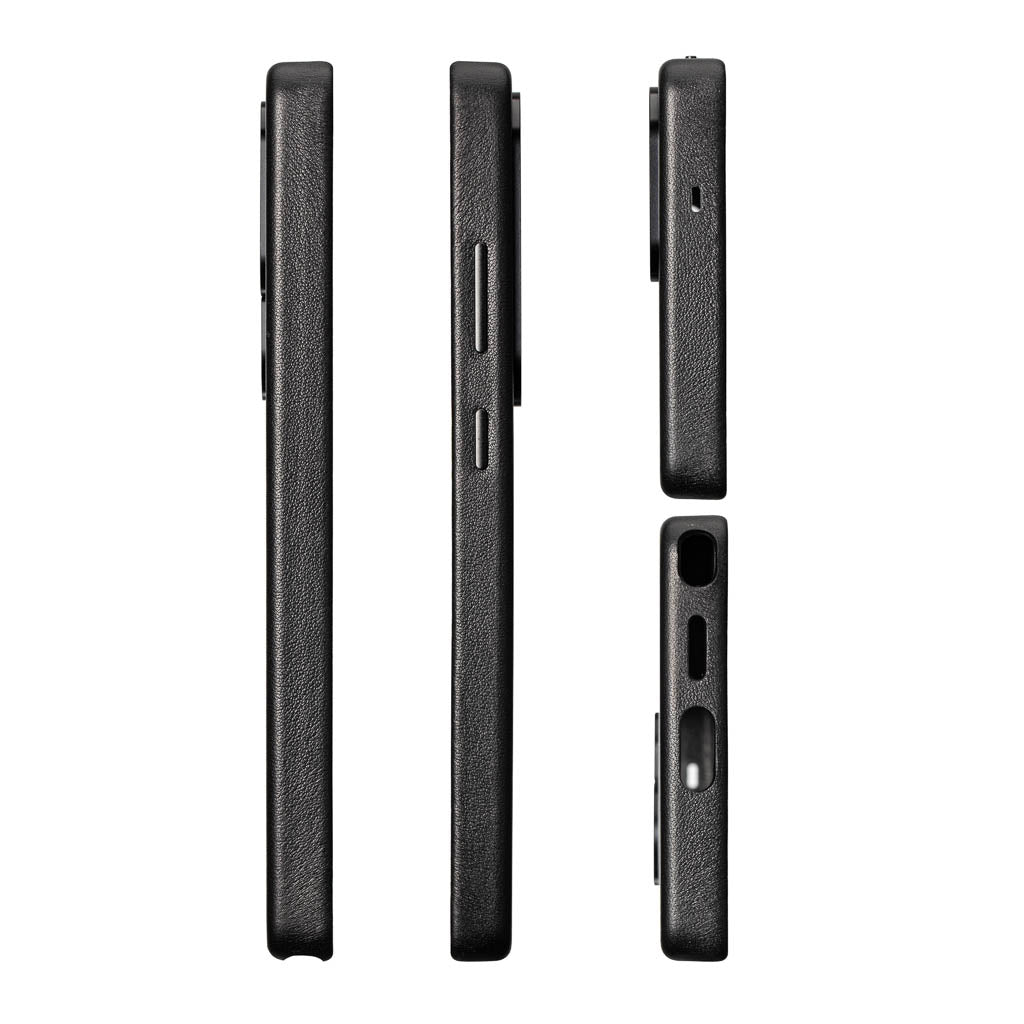 Samsung Galaxy S25 Ultra Leather Case - Timeless Luxe - Obsidian Black