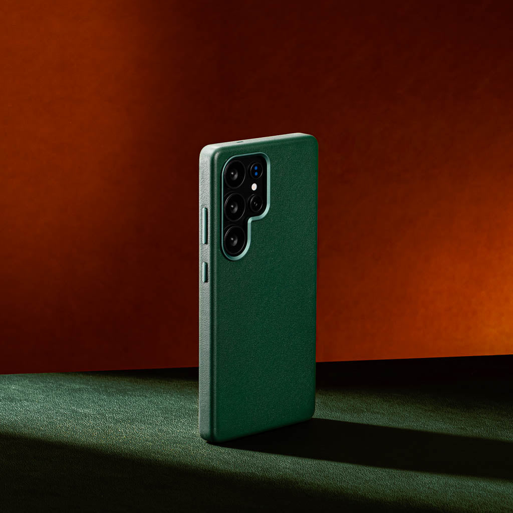Samsung Galaxy S25 Ultra Leather Case - Timeless Luxe - Racing Green