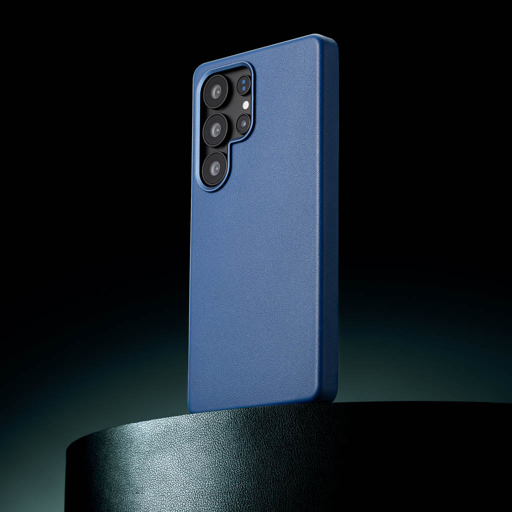 Samsung Galaxy S25 Ultra Leather Case - Timeless Luxe - Sapphire Blue