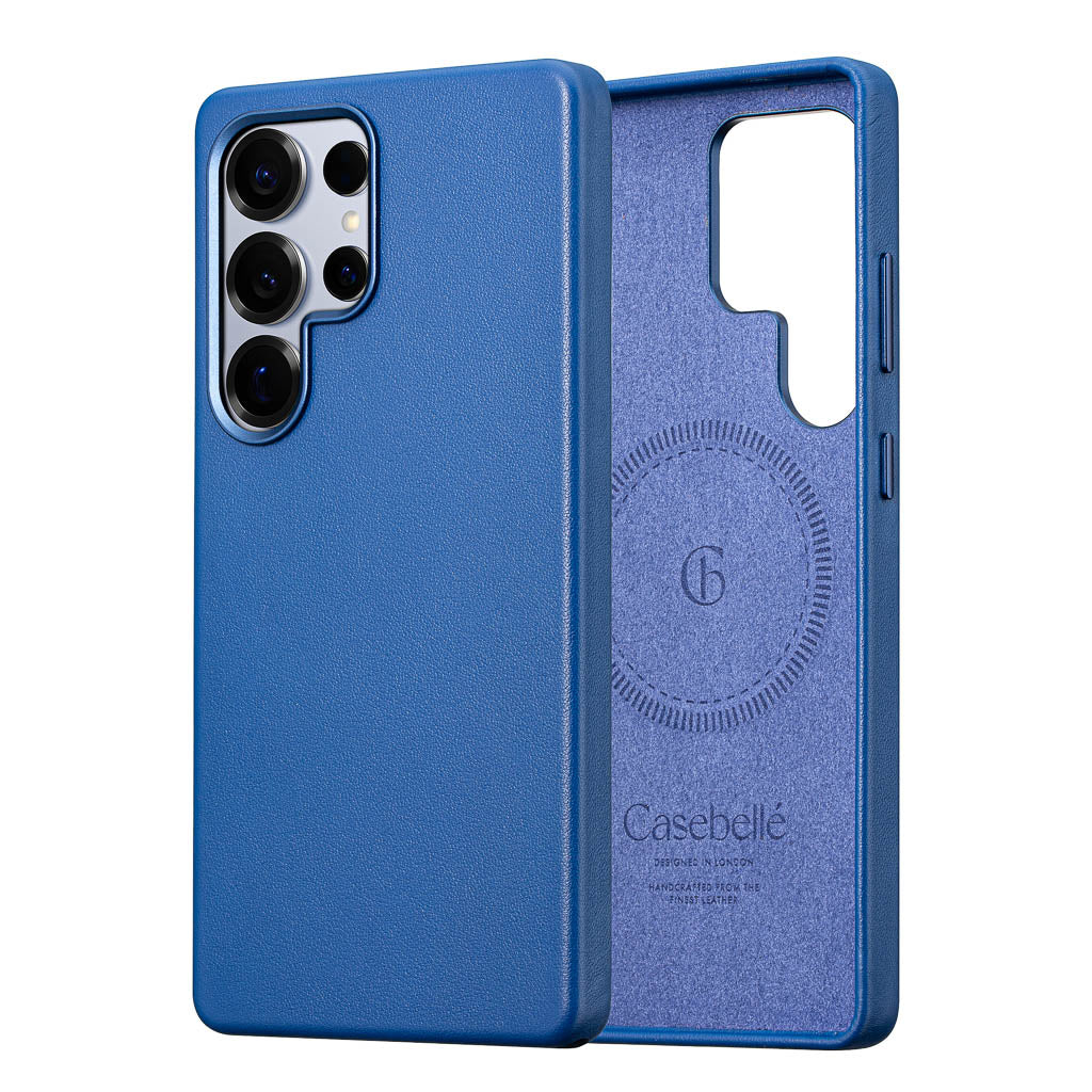 Samsung Galaxy S25 Ultra Leather Case - Timeless Luxe - Sapphire Blue