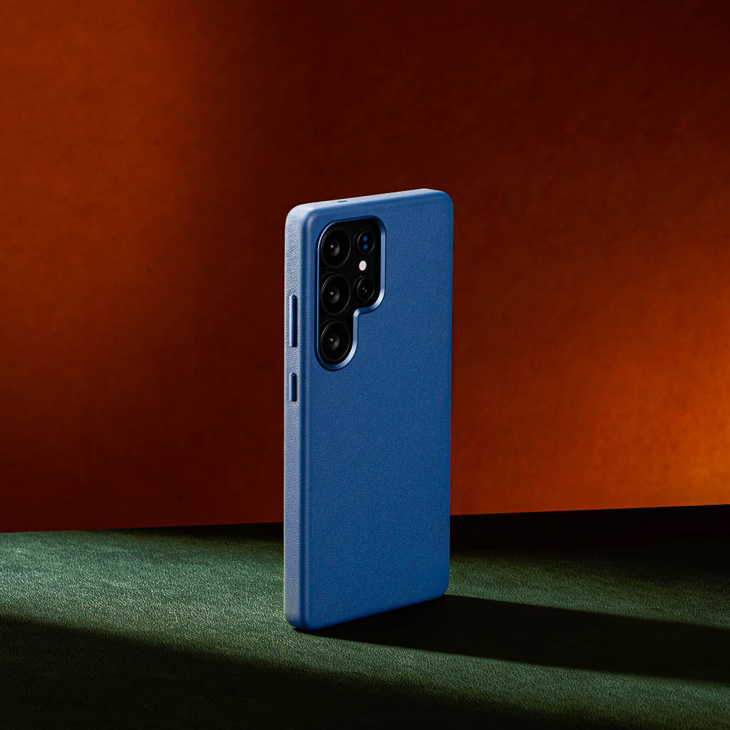 Samsung Galaxy S25 Ultra Leather Case - Timeless Luxe - Sapphire Blue