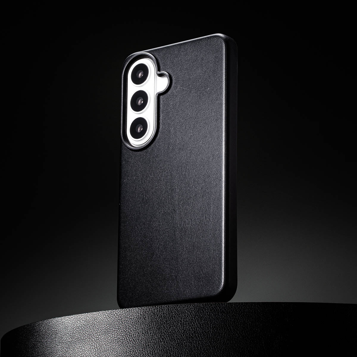 Samsung Galaxy S26 Leather Case - Timeless Luxe - Obsidian Black