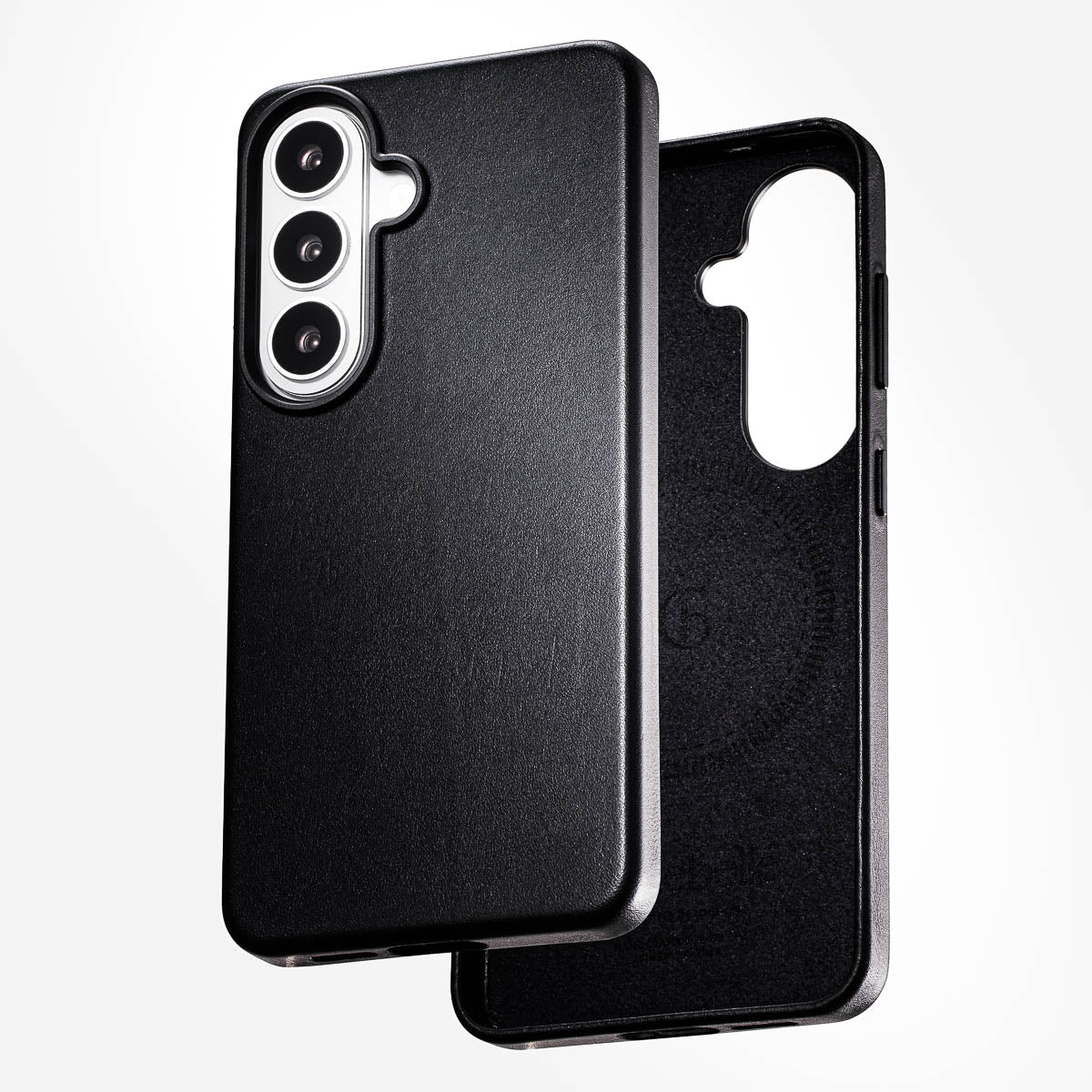 Samsung Galaxy S26 Plus Leather Case - Timeless Luxe - Obsidian Black