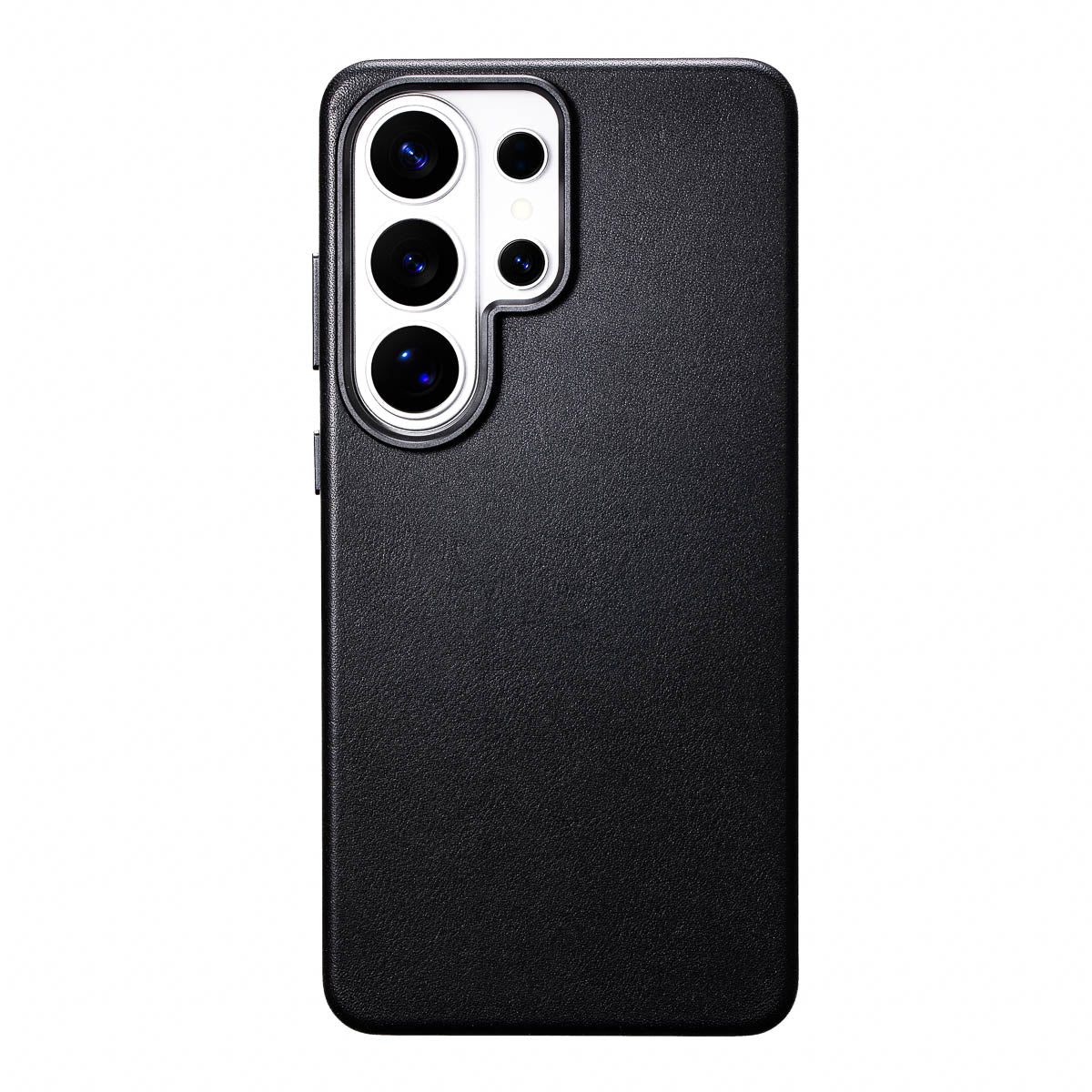 S26 Ultra leather phone case with camera cutout on a white background