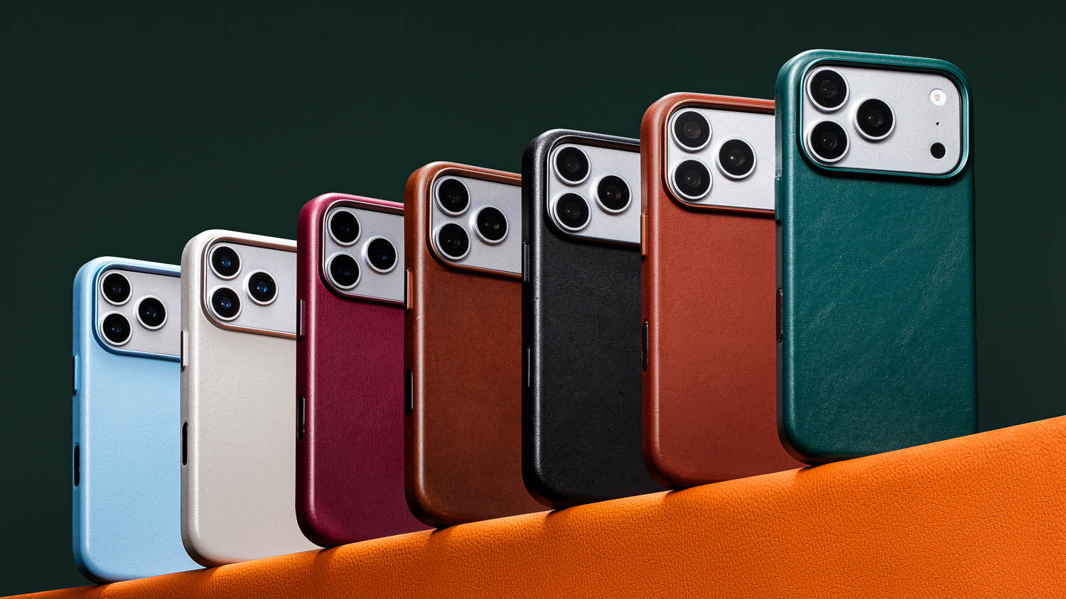 Casebellé iPhone 18 Pro and Pro Max leather cases in full-grain Italian nappa and vegetable-tanned vachetta