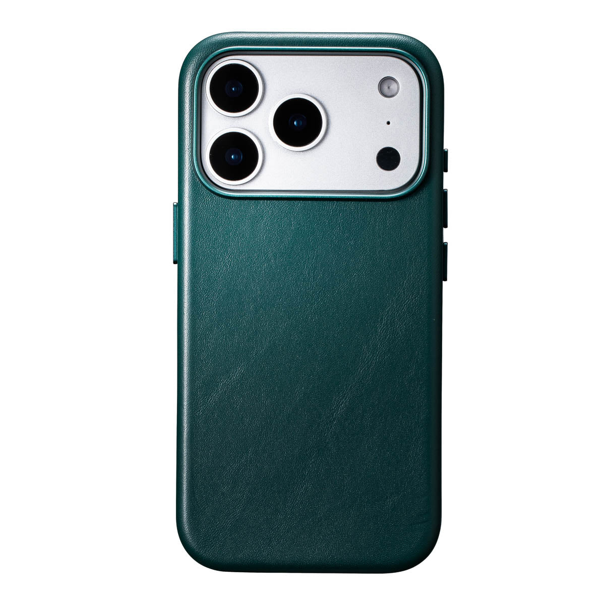 iphone 18 pro leather case in racing green - full-grain italian nappa magsafe case by casebelle